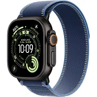 Apple Watch Ultra 3 (MG9Q4) GPS + Cellular 49mm Black Titanium Case with Blue/Bright Blue Trail Loop - S/M 