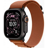 Apple Watch Ultra 3 (MG9D4) GPS + Cellular 49mm Black Titanium Case with Terra Cotta Alpine Loop - S