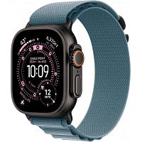 Apple Watch Ultra 3 (MG9M4) GPS + Cellular 49mm Black Titanium Case with Light Blue Alpine Loop - L