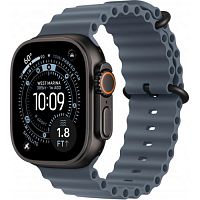Apple Watch Ultra 3 (MGCJ4) GPS + Cellular 49mm Black Titanium Case with Anchor Blue Ocean Band