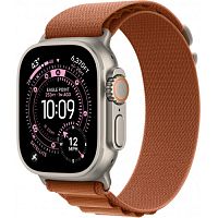 Apple Watch Ultra 3 (MFTC4) GPS + Cellular 49mm Natural Titanium Case with Terra Cotta Alpine Loop - M