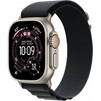 Apple Watch Ultra 3 (MFTE4) GPS + Cellular 49mm Natural Titanium Case with Black Alpine Loop - S